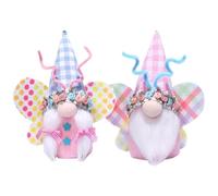 Nhujevkom Easter Decorations, Handmade Gnome Faceless Plush Doll Spring Easter Ornaments For The Home, Easter gonks Gnomes Ornaments Easter Gnome Decorations Home Décor,21x8x23cm