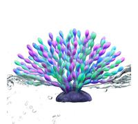 Nhujevkom Fish Tank Coral,Soft Silicone Gradient Color - Aquarium Statue Fake Coral Shape,for Pond Bedroom Study Room Library Restaurant Apartment Urban Dwellers