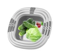 Nhujevkom Folding Wash Basin - Washtub for Dishing | Portable Face Washing Tub for Fruit Clothes Foot Soaking Kitchen, Camping Laundry Wash Bin