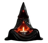 Nhujevkom Halloween Tealight Candle Holder | Desktop Mysterious Man Decor - Halloween Creepy Tealight Holder for Haunted House Coffee Table Bedroom Counter Nightstand Patio Dining Room