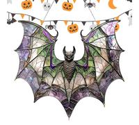 Nhujevkom Hangable Sun Catchers - Acrylic 2d Flat Bat Ornament | Decoration Art for Halloween Kitchen Living Room Patio Porch Outdoor Garden Yard Indoor Lawn Balconies