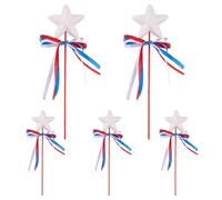 Nhujevkom Kids Wand - Glitter Angel Star Wand Stick | Fantasy Glitter Toy Stick for Girl Christmas Theater Party Birthday Halloween Holiday Shows Cosplay