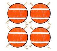 Nhujevkom Orange Safety Panel | Reflective Strips Orange Mesh Safety Panel - High Visibility Lightweight Sport Gear Cover for Camping Traveling Tents Biking Hiking