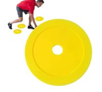 Nhujevkom Soccer Markers Disc - 5.9in Flat Soft Round Football Gear - Soft Football Equipment | for Adult Youth Athlete Club Team Training Daily Practice Coaching