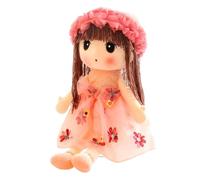 Nhujevkom Soft Baby Doll Toys Learning Sensory Doll For Toddler, Handmade Rag Dolls Cuddle Soft Handmade Dolls With Hat Skirt With Clothes Christmas Plush Toys Gift For Toddler Kids
