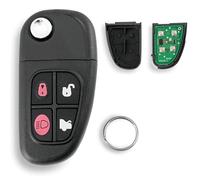 NHVWB1U241 433MHZ For Jaguar XJ XJR X-Type S-Type 4 Buttons Remote Car Key Fob with ID60 Chip FO21 Blade Key Ring