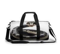 NHYDSPQ Cylindrical Gym Bag,Cobra Snake Sports Gym Bag,Workout Bags,travel Weekender Bag,Duffle Travel Bag for Men Women, 17.7in/9in/9in, style, style, 17.7in/9in/9in