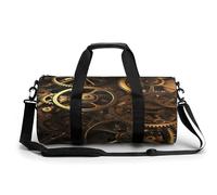 NHYDSPQ Cylindrical Gym Bag,Cool Steampunk Gears Sports Gym Bag,Workout Bags,travel Weekender Bag,Duffle Travel Bag for Men Women, 17.7in/9in/9in, style, style, 17.7in/9in/9in