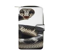 NHYDSPQ Leather Wallet, Cobra Snake Print Wallet,ladies Leather Wallet,money Clip Wallets,zipper Wallet for Men And Women., 19.7x11x3.5cm, style, style, 19.7x11x3.5cm