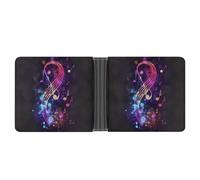NHYDSPQ Wallets,Colorful Galaxy Music Note Print Mens Wallets,mens Slim Wallet,trendy Men’s Bifold Wallets with Multiple Card Slots, style, One Size, Modern
