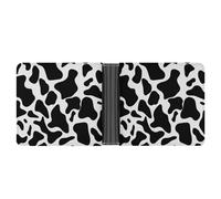 NHYDSPQ Wallets,Cow Spot Print Mens Wallets,mens Slim Wallet,trendy Menâ€™s Bifold Wallets with Multiple Card Slots, style, One Size, Modern