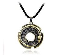 NHYHEHMR 1PCs Fashion Assassin's Snake Rune Round Rope Leather Necklaces Pendants Amulet Lucky Protective Unisex Jewelry Accessories Gift