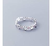 NHYHEHMR Bague en S925, Bracelet en Diamant Rose D'Amour Creux Simple Et à la Mode de Style Japonais Pour Damesbague en s925, États-Unis 6