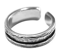 NHYHEHMR Bague Rétro de Style Chinois S925 Rétro Thaïlandais Méthode Ancienne Ancienne Mode Simple Ouverture Bague Réglable UnisexeBague vintage