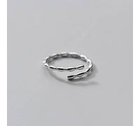 NHYHEHMR Bague Simple Pour Dames en S925, Bague de Doigt Index Ouvert en Perle Brillantebague en s925, Ouverture réglable