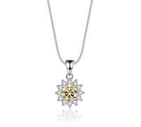 NHYHEHMR Collier avec pendentif en moissanite bleu rose 1 carat couleur D VVS1 pour femme en argent sterling 925 - Cadeau de Saint-Valentin d'anniversaire avec certificat