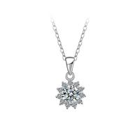 NHYHEHMR Collier Moissanite D Color VVS1 Colliers Moisanite Jewelry for Women