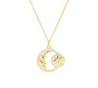 NHYHEHMR Ethnic Retro Tower Roman Race Moon Star Pendant Necklace Church Temple Fair Jewelry Accessories Gift