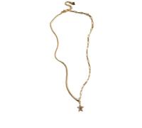 NHYHEHMR French Simple en Star Clavicle Chain Necklace Women Light Luxury Temperament Wedding Party Jewelry Gift