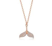 NHYHEHMR Mermaid Fish Tail Clavicle Chain Necklace For Women Charm Fashion Sexy Dress Jewelry Accessories Gift