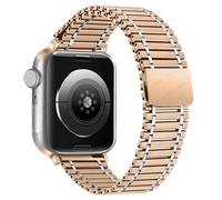 NHYHEHMR Metal Strap for Ultra Band 49mm Series 10/9/8/7 41mm 45mm Steel Wristband Iwatch 6 SE 5 4 3 38mm 40mm 42mm 44mm S10 46mm 42mm Watchbands