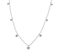 NHYHEHMR Moissanite Diamond Chain à 7 Pierres Collier de fiançailles Bijoux pour Les Femmes
