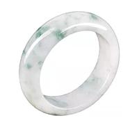NHYHEHMR Natural Green Jade Rings Chinese Jade Amulet Fashion Charm Jewelry Hand Carved Crafts Gifts For Women Men, It Is The Best Gift For The Holidays (Color : Green, Size : 22mm)