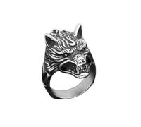 NHYHEHMR Retro Stainless steel Odin Norse Viking Amulet Rune Index Ring fashion Nordic hammer Giant Wolf Rings Punk Jewelry Gift