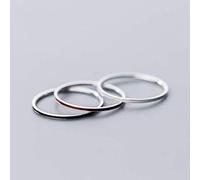 NHYHEHMR S925 Bagues en Bague Femme en Tricole à la Mode de Style Japonais et Céen pour Femmes Bijoux avec Tendance à la Personnalité dans le Style Féminin Bague en S925, 5