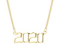 NHYHEHMR Simple Year Number Pendant Necklace Wedding Anniversary Birthday Reminder Jewelry Accessories Friendship Gift