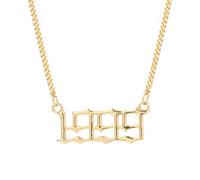NHYHEHMR Simple Year Number Pendant Necklace Wedding Anniversary Birthday Reminder Jewelry Accessories Friendship Gift
