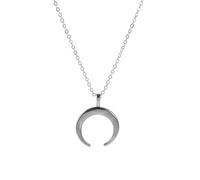 NHYHEHMR Waning moon Gothic Necklace for Women Simplicity Crescent Pendant Necklace Gift For Women Man Halloween Christmas
