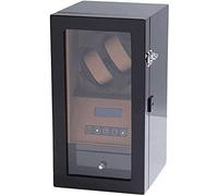 NHYHEHMR Watch Winders 5 Mode Carbon Fibre Piano Finish Watch Storage Case LCD Display Quiet Motor Automatic Watch Winder Box