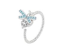 NHYHEHMR Women'S Adjustable Ring Opening Finger - Multicolored Flowers Can Be Rotated Open Ring Classic Charm Finger Ring Jewelry For Unisex Girls Ladies Birthday Gift,As Shown