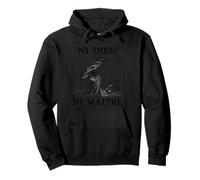Ni Dieu Ni Maître Anti-Authoritarian Bird No God Masters Pullover Hoodie