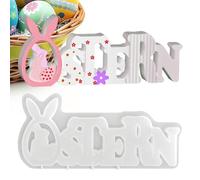ni for Easter Eggs - Flexible Tools in the Shape of a Bunny for DIY, for Easter Silicone Baking Tools, for Plaster Clay Epoxy Soap Decor Home Crafts