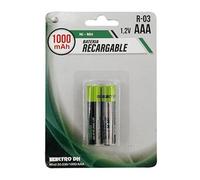 Ni-MH 1000mAh AAA Rechargeable Battery Pack of 2 - Ideal for your devices, delivers reliable and long-lasting performance Perfect for toys, controllers and more.