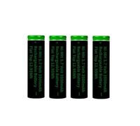 Ni-MH 3.7 Volt Rechargeable Battery, 4 Pack Ni-MH 3500mAh Flat Top Batteries High Drain for LED Flashlight, Headlamp, Remote Control, RC Car, etc, Size: 18mm*65mm/0.7in*2.55in