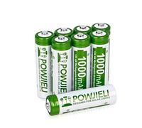 Ni-MH AA Rechargeable Batteries, Double A Regular Capacity 1.2V Pre-Charged for Garden Landscaping Outdoor Solar Lights, String Lights, Pathway Lights (1000mAh-AA-8pack)