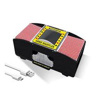Ni-SHEN 2 Deck Automatic Card Shuffler, USB/Battery Operated Electric Card Shuffler for Family Party Poker/Blackjack/UNO