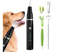 Ni-SHEN Dog Teeth Cleaning Kit, Pet Tooth Cleaner Dental Care Tartar Plaque Remover for Dogs and Cats (Black)