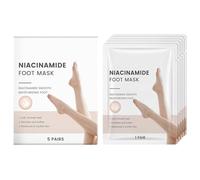 Niaci namide Foot Masque, With Shea Butter And Vit amin E, 5 Pieces, Deep Hydration Foot, Soft Feet Treat Ment, Portable And Travel-Ready, For All Skin Types