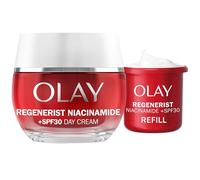 Niacinamide SPF Face Moisturiser + Refill Night Cream, Anti Ageing Skin Care 50ml + 50ml