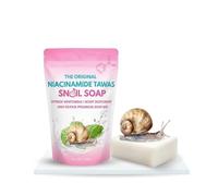 Niacinamide Tawas Snail Soap 100g | Multi-Benefit Brightening & Deodorising Cleansing Bar | Skin Repair & Body Odour Control with Snail Extract | For Face & Body