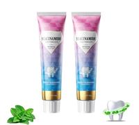 Niacinamide Toothpaste, Intensive Teeth Whitening Toothpaste to Repair Toothenamel, Radiant Niacinamide Toothpastes for Women & Men, Gentle Non-Irritating for Fresh Breath Complete Care (2PC)