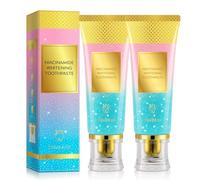 Niacinamide Whitening Toothpaste 2 Pack, Niacinamide Intensive Whitening Toothpaste, Strengthen Tooth Enamel, Brighten Teeth, Gum Care, Fruity Scent for Fresh Breath, Stain Removal Natural