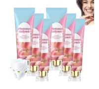 Niacinamide Whitening Toothpaste for Adults - Intensive Whitens Teeth, Radiant Niacinamide Toothpaste, Triple Whitening Deep Stain Removal for Sensitive Teeth, Fresh Breath, Gentle On Teeth (6 PCS)