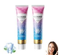 Niacinamide Whitening Toothpaste, Intensive Whitening Toothpastes for Repair and Protect Teeth, Freshens Breath, Stain Removal Natura Mint for Women & Men(2)