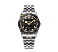 NIADI Luxury 37mm Diver BB54 Vintage Men's Watches PT5000 Automatic Mov't Matt/Aluminum Bezel Stainless Steel Dive Watch, V 3