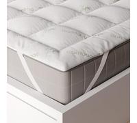 Niagara Bamboo Single Mattress Topper - 2 cm Thick Breathable Pillow Top Bed Mattress Pad for Back Pain Relief - Pocket Topper Fits 20-50 cm Mattress (90x190 cm)